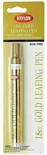 Krylon 18kt gold leafing - gold, pen