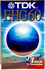 TDK E-HG60 VIDEOCASSETTA VHS-C 60 MINUTI IN SP NUOVA SIGILLATA