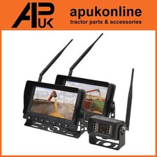 Wireless Vehicle Camera System 2 x 7'' Monitors & 1 Camera for Seed Drill