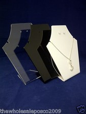 Jewellery Necklace Earring Stand in Clear White or Black Acrylic Plastic Perspex