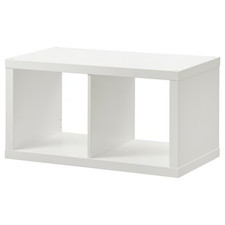 New IKEA KALLAX White Shelving Unit Cube Storage Bookcase Wall/Floor Mountable