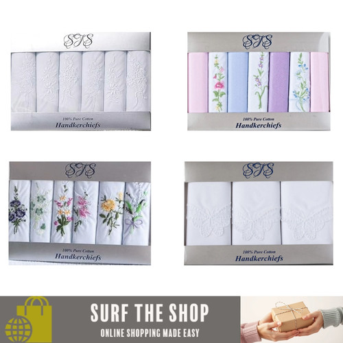 Ladies handkerchiefs 100 - handkerchiefs, 100%