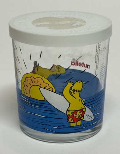 Simpsons vintage nutella glass - simpsons,