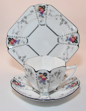 Shelley Art Deco Peaches And