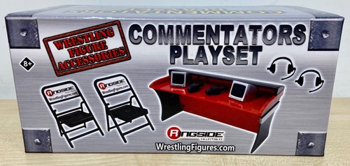 Wwe commentators playset inc - wwe,