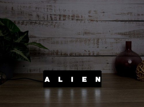 Alien movie sign led light - movie, sign,