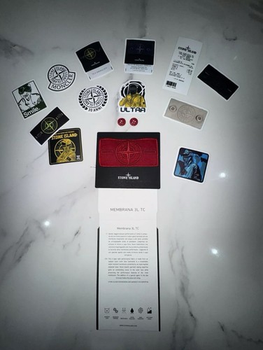 Authentic stone island - island, red