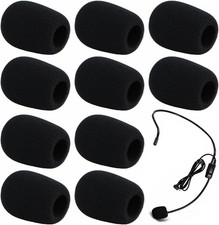 10Pcs Headset Microphone Foam
