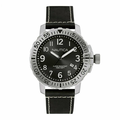 Nautica men watch black - watch,