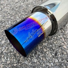 HKS HI-POWER UNIVERSAL SINGLE EXHAUST MUFFLER TITANIUM Inlet 2.5Outlet 4.0Inches