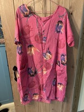 Made In Italy Linen Dress One