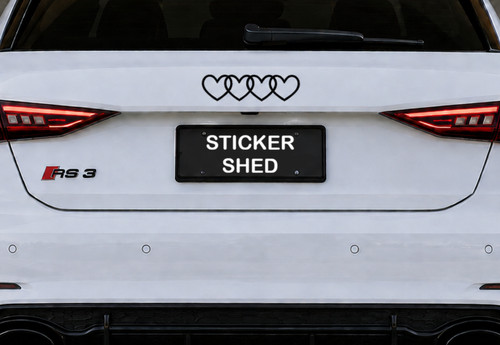 Hearts logo for audi vinyl - hearts,