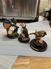 3 beautiful bird figurines -