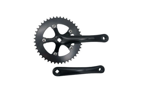 Crankset lasco 44t 165mm black - 165mm,
