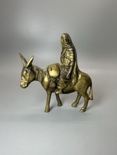 Vintage Brass Donkey Rider