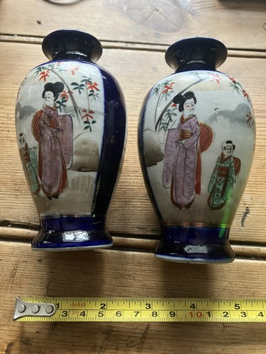 Pair hand painted japanese - hand,