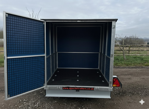 Dark blue box trailer 8x5x5 - trailer,