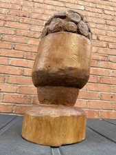 Antique Hand Carved wood block