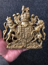 Brass Royal Coat of Arms cast