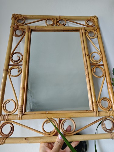Vintage bamboo rattan - bamboo, &