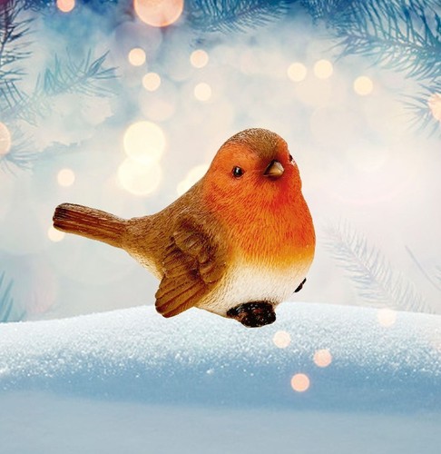 Small christmas robin ornament - christmas,