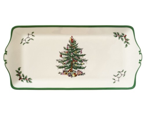 Spode christmas tree sandwich - spode,