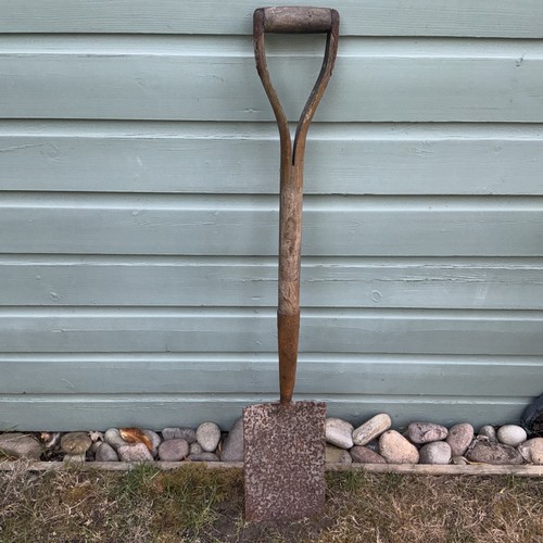 Vintage antique garden spade - garden,