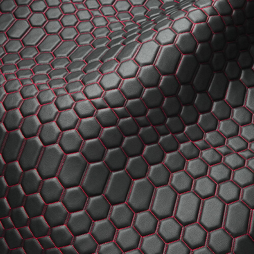 Leather fabric foam quilted - fabric,