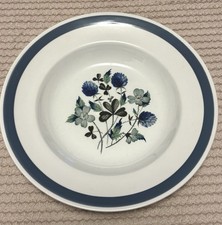 Alfred Meakin Glo-White Ironstone Blue Clover Bowl – Vintage 1960s – Qty 2