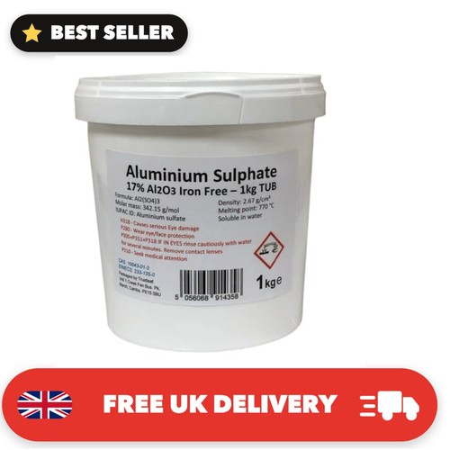 1kg tub aluminium sulphate - tub, 17%