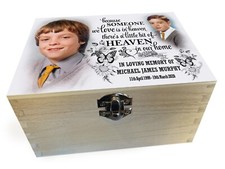 Personalised wooden urn for