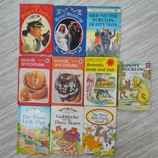 Vintage Ladybird Book Bundle hardback  10 Classic Titles - 1960-1980 Collectible