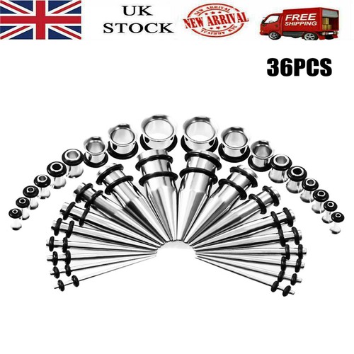 36pcs kit surgical steel ear - kit,