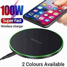 100W Fast Wireless Charger Charging Pad For Apple iPhone & Samsung & UniversalUK
