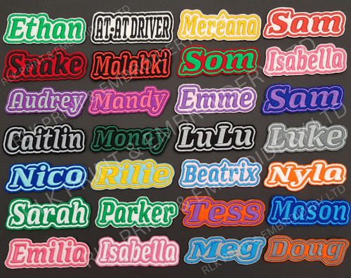 Personalised embroidered name - embroidered,