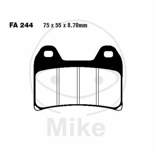 Pair brake pads ebc - brake,