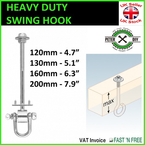 Heavy duty swing hook hanger - duty,