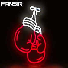 Boxing Gloves Neon Sign USB LED Neon Light Sign,For Home Gym, Bedroom, Man Cave,