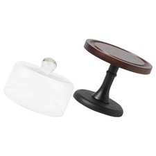  1 Set of Cake Stand with Dome Cover Cupcake Stand Wooden Cake Display Stand