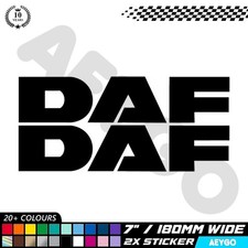 2x DAF Vinyl Sticker Decal Car