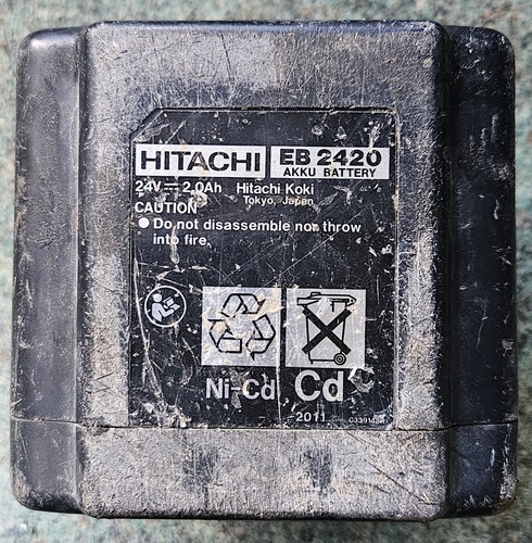 Hitachi 24v 2ah - eb2420, ni-cd