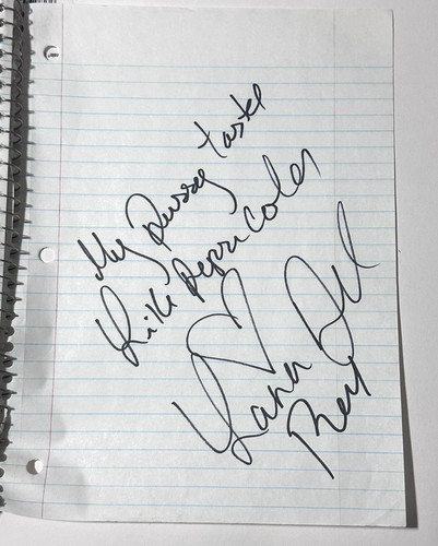 Lana del rey signed - lana, notebook