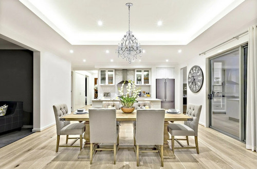Crystal chandelier chrome - chrome, 5