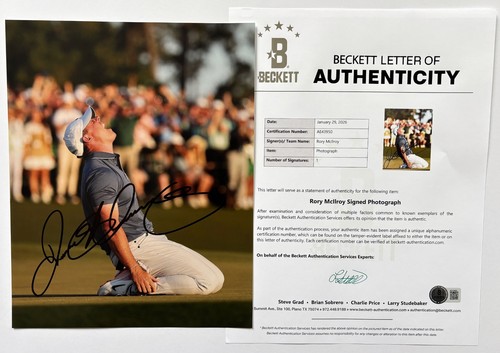 Rory mcilroy signed 8x10 - rory,