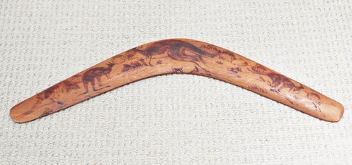 Vintage boomerang wooden - boomerang,