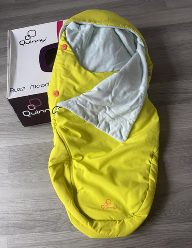 Quinny footmuff yellow grey - quinny,