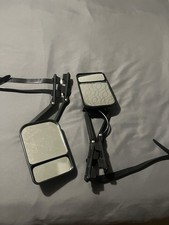 2x Caravan Towing Mirrors Car Van Wing Mirrors Extension Mirror Pair Flat Glass