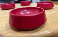 4 Red Bakelite Vintage Castor