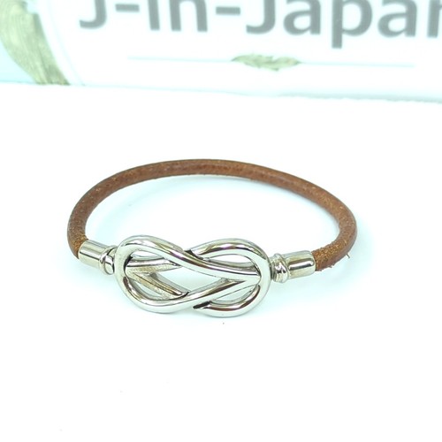 Hermes atame leather bracelet - leather,