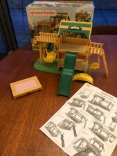 Sylvanian Families Garden Playground Set Boxed (Missing one swing support)